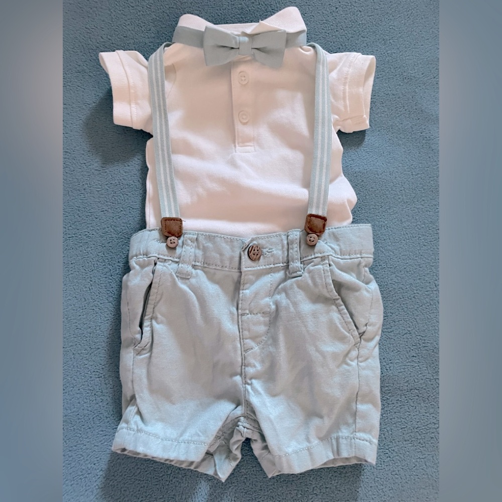 C & A boys’ NB, 3-6 mos three-piece summer outfit